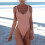 Damen-Bikini-Set in Rosa, zweiteiliger Badeanzug 1