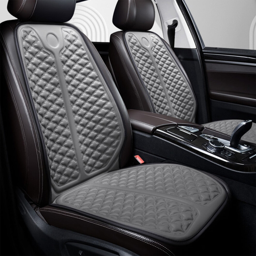 Memory Foam Car Seat Cushion With Backrest Gray 9023022989031