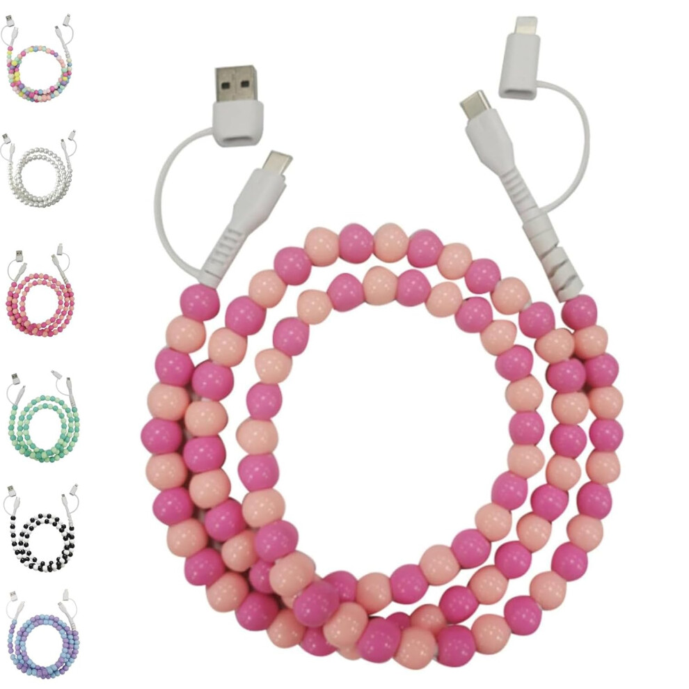 Beaded Charging Cable 4-In-1 3.3 Ft 9023022996824