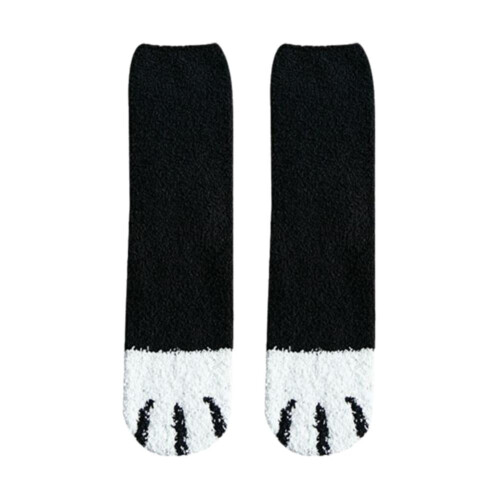 Γυναικείες κάλτσες Cat Paw, μαλακές, θερμικές, ζεστές κάλτσες μέχρι τη μέση της