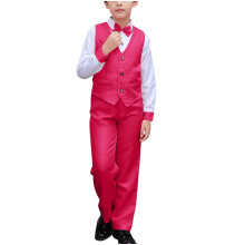 Completo estivo da bambino con papillon, rosa acceso, 3-4 anni