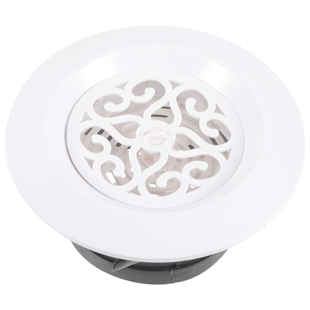 Frcolor Round Soffit Exhaust Vent Cover White 9023022007056