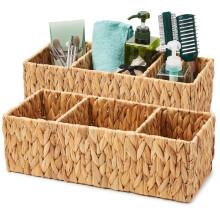 Toilettenpapierkorb aus Wasserhyazinthe (37 cm, 2er-Pack)