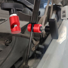 Support de vérin de capot et de coffre de voiture en plastique rouge résistant