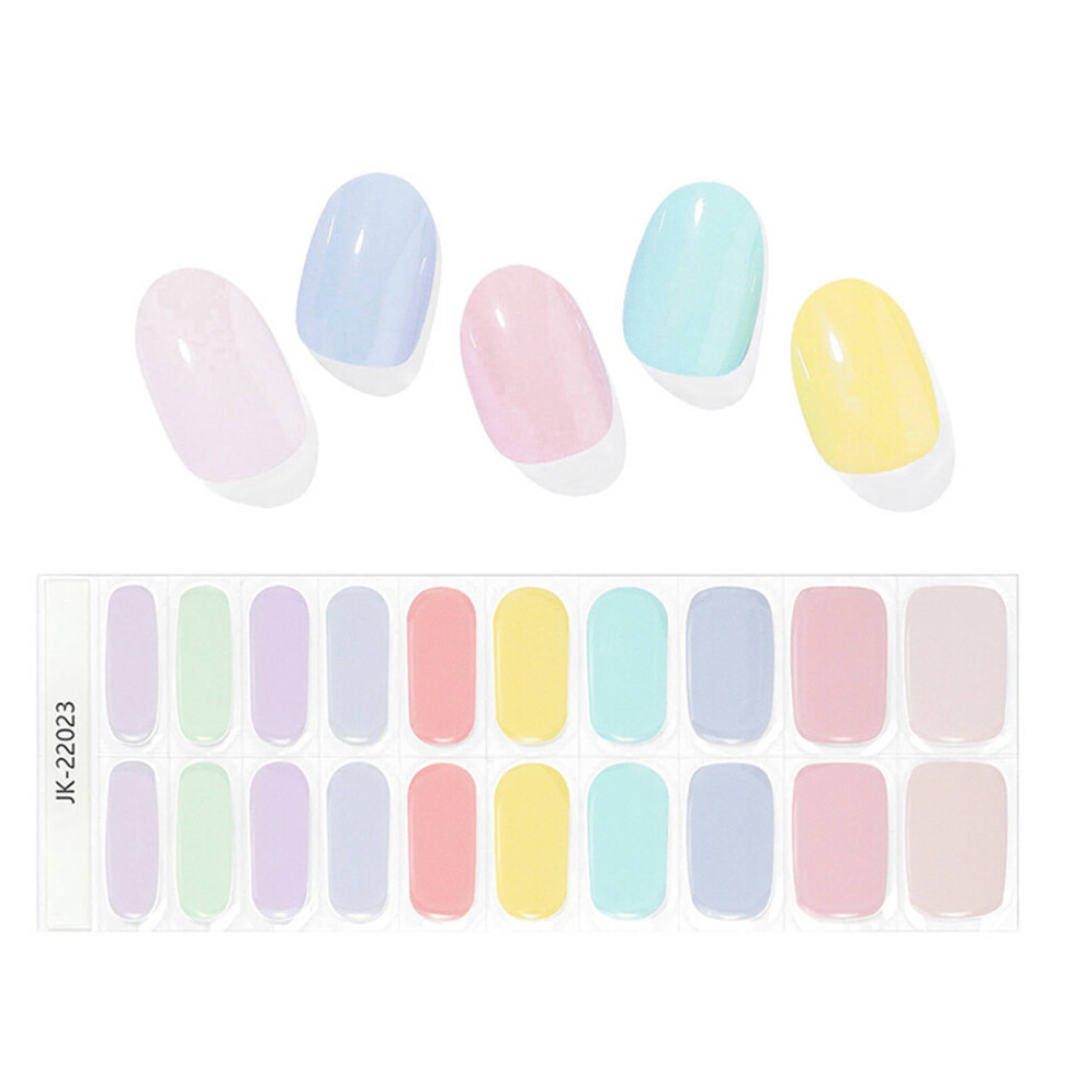 Acrylic Press-on Nails French Tip Style 24 pcs