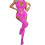Damen-Mesh-Body-Set, pinkfarben, 2-teilig 1