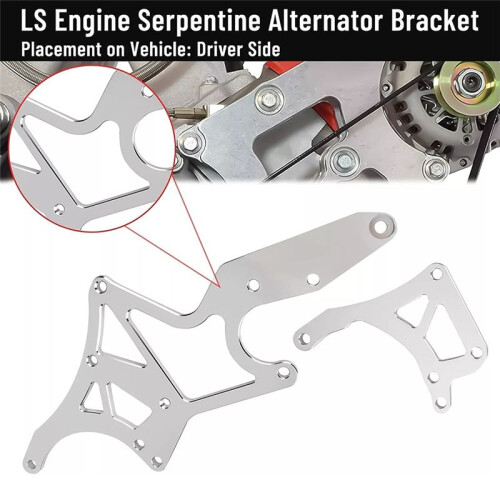 Fits for LS Engine Serpentine Bracket Alternator Power Steering Pump Swap Conversion 2