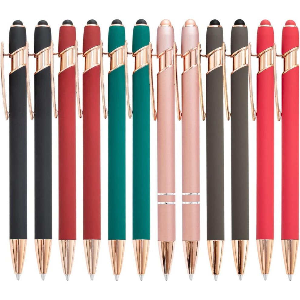 Ballpoint Pen With Stylus Tip Metal 12 Pcs 1.0 Mm 9023022992840