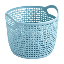 Panier de rangement de bureau imitation rotin (1 pièce)