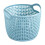 Panier de rangement de bureau imitation rotin (1 pièce) 1