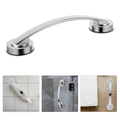 Bathroom Grab Bar Wall-Mounted Silver Large