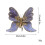 Weihnachtsbaumschmuck Schmetterling Blau Glitzer Hohl 1 2