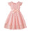 Vestido de princesa infantil sem mangas com renda em cor sólida. 1