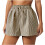 Stribede dameshorts med lommer, 1 par 1