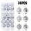 Staron silver Christmas ornaments 30mm 36 pcs 4