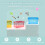 Waterproof Index Cards Holder 500-Card Capacity 5