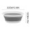 Huixinou foldable washbasin portable lightweight 1 piece 3