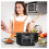 7 Quart Programmable Slow Cooker Black Stainless Steel 4