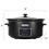7 Quart Programmable Slow Cooker Black Stainless Steel 6