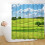 Printed Polyester Shower Curtain Waterproof Dust-proof 3