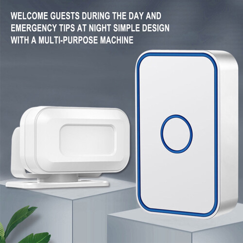 Wireless Door Chime Sensor with 280m Range 52 Tones 1