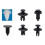 Fender Liner Fastener Rivet Push Clip 100 pcs 6 sizes 6