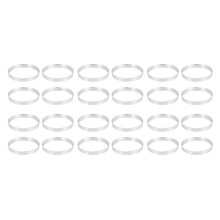 24 x Uniwersalny Zestaw PierśCieni Centrujących do Kół z Aluminiową Piastą 74,1 mm O / D 72,6 mm i / D