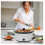 8 Quart Oval Slow Cooker with 3 Settings White Stainless 2