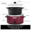 7 Quart Oval Slow Cooker Red Stainless Steel 5