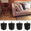 Miuline solid wood sofa legs walnut square 4 pcs 7