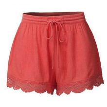 Lässige Damen-Shorts, einfarbig, locker geschnitten, Sommer