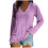 Damen Langarmshirt mit V-Ausschnitt, einfarbig, Größe XXL 1