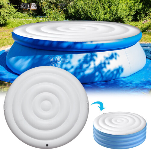 Inflatable Hot Tub Cover 4.8 Ft Round Insulated 1