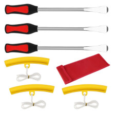Kit de Ferramentas para Reparo de Pneus de Motocicleta com Alavanca Protetora para Troca de Pneus e Cabo Antiderrapante