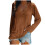 Damen-Langarmshirt mit V-Ausschnitt, einfarbig, A1Series XL 1