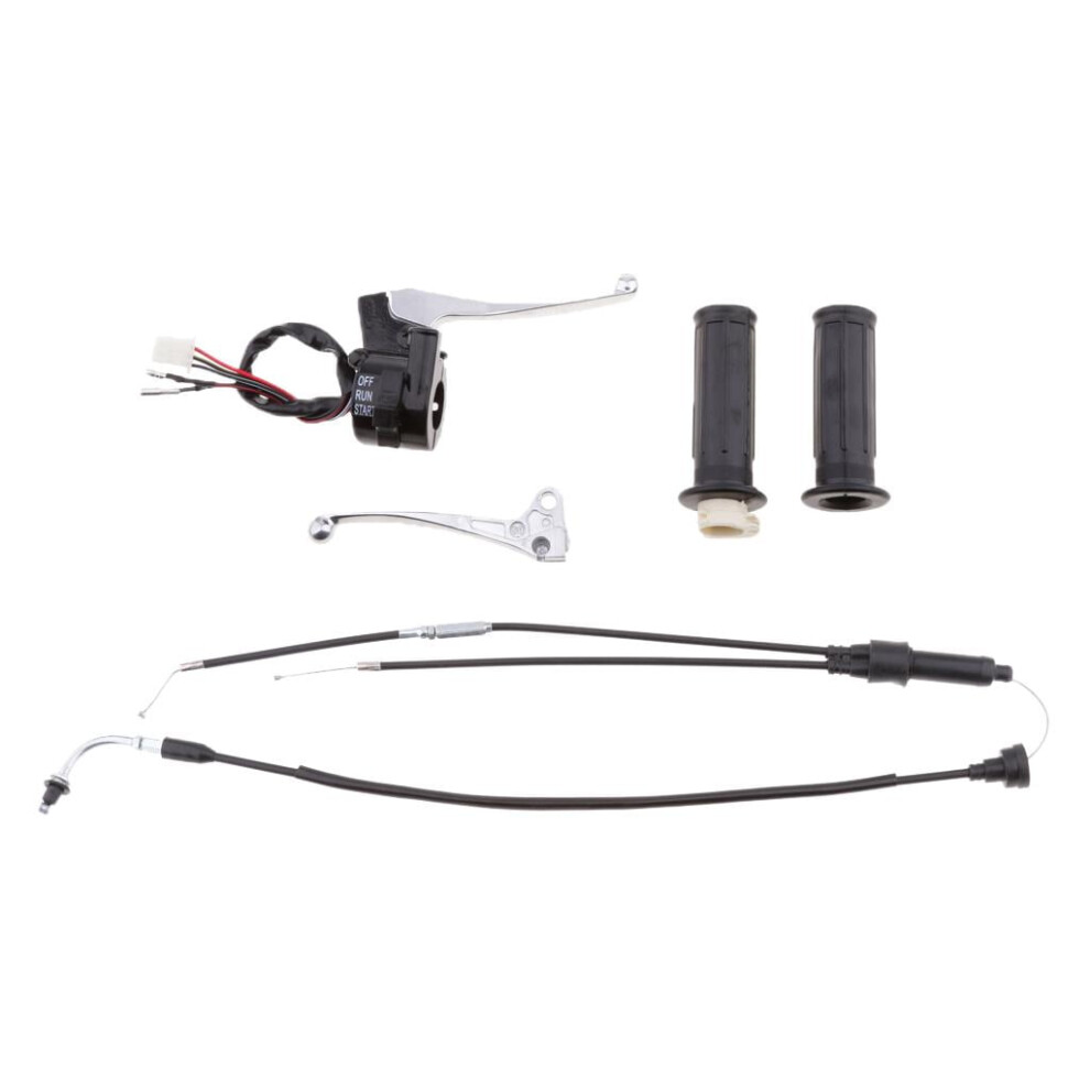 Dirtbike Throttle Grip Assembly With Brake Lever And Cable 9178400581793