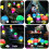 Solar LED landscape light multicolor 6-pack 8
