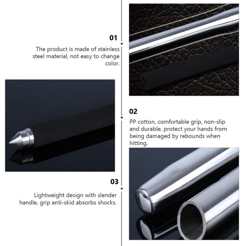 Stainless Steel Emergency Bat Car Stick 1pc 1