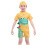 Costume da bagno per bambini e bambine, con stampa gialla e maniche corte 1