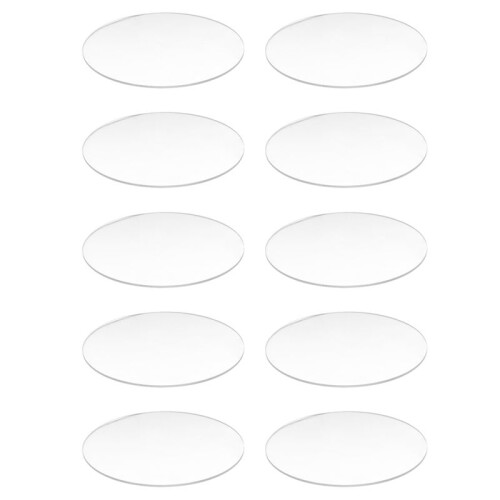 10X Transparent 3mm Thick Mirror Acrylic Round Disc Diámetro:100mm