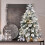 Mini Christmas Tree with Lights Flocked Snow 22 Inch 6