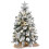 Mini Christmas Tree with Lights Flocked Snow 22 Inch 5