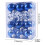 Staron blue Christmas ornaments 60mm 24 pcs 2
