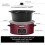 6 Quart Programmable Slow Cooker Red Stainless Steel 5