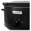 7 Quart Oval Slow Cooker Black Stainless Steel 7