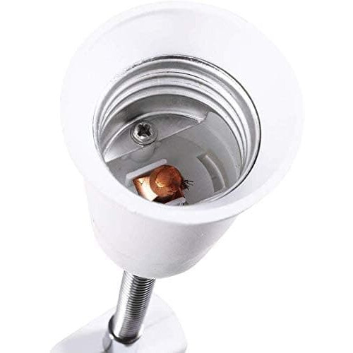 Culot E27 blanc avec interrupteur sans fil et bras flexible 2