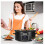 6 Quart Programmable Slow Cooker Black Stainless Steel 5