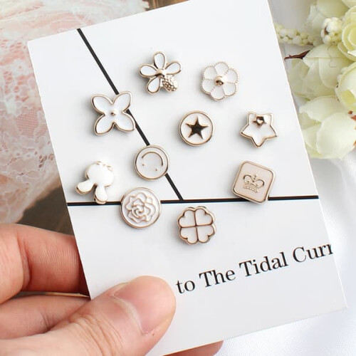 Brooch Buttons Set of 30 1