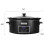 6 Quart Programmable Slow Cooker Black Stainless Steel 6