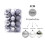 Staron Christmas Ornaments Silver 30mm 24pcs 2
